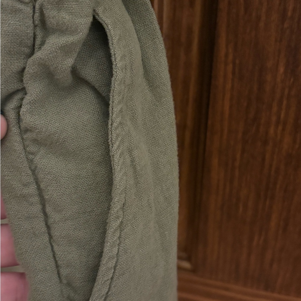 Abercrombie & Fitch Olive Button-Up Romper - Picture 5 of 5